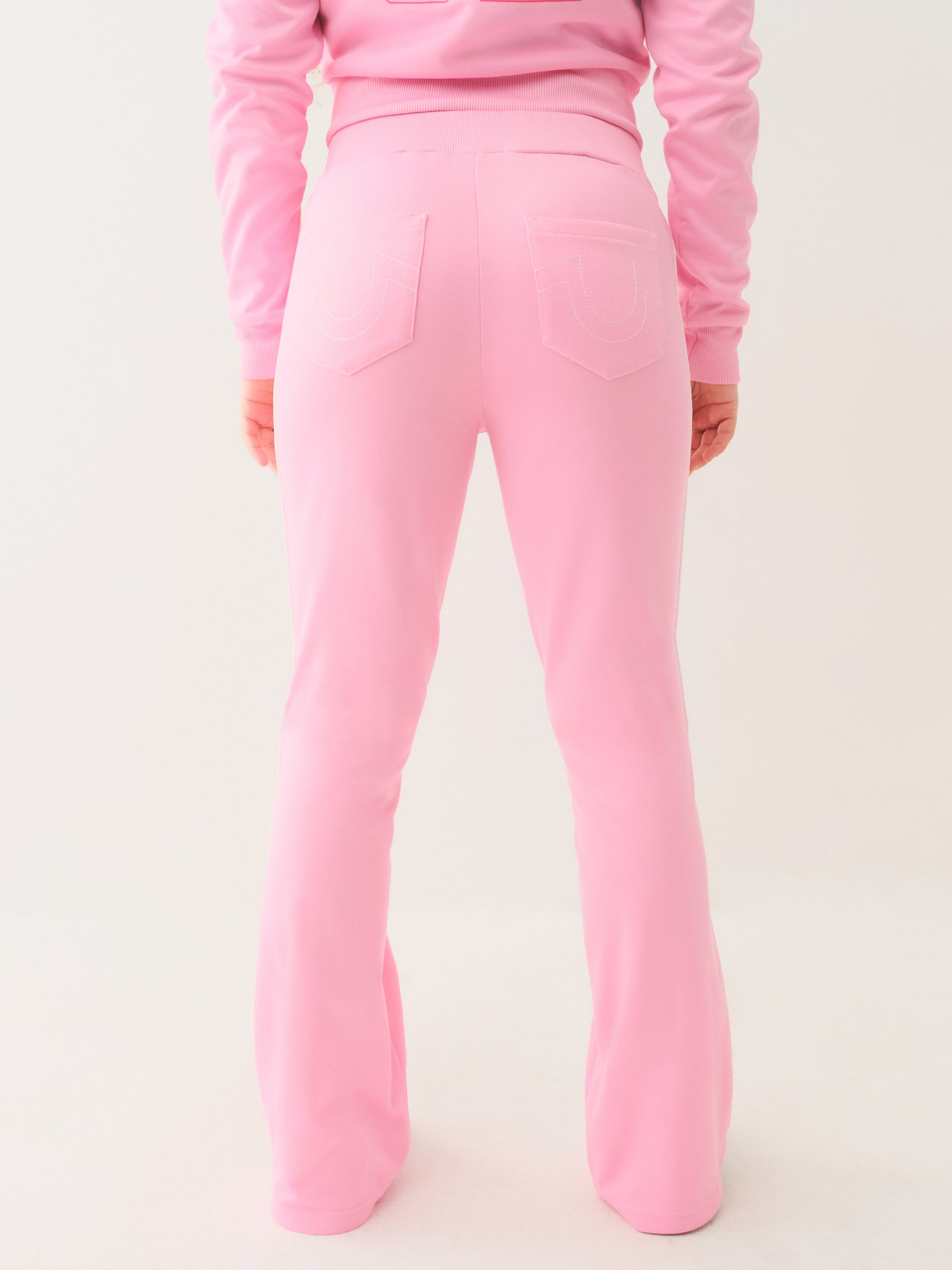 True Religion Sporty Bootcut Track Pant Prism Pink