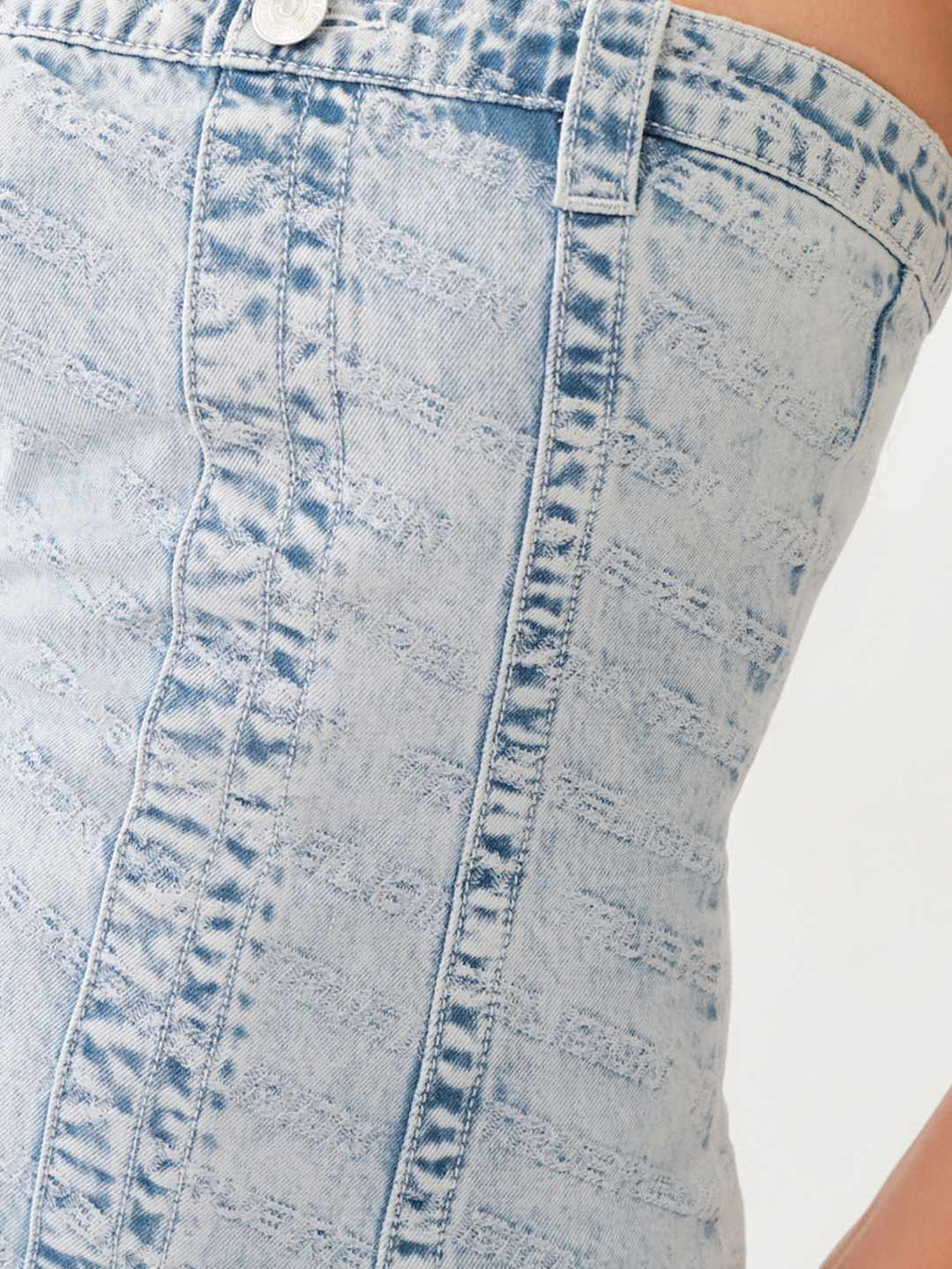 True Religion Monogram Dress Strapless Leaping Water