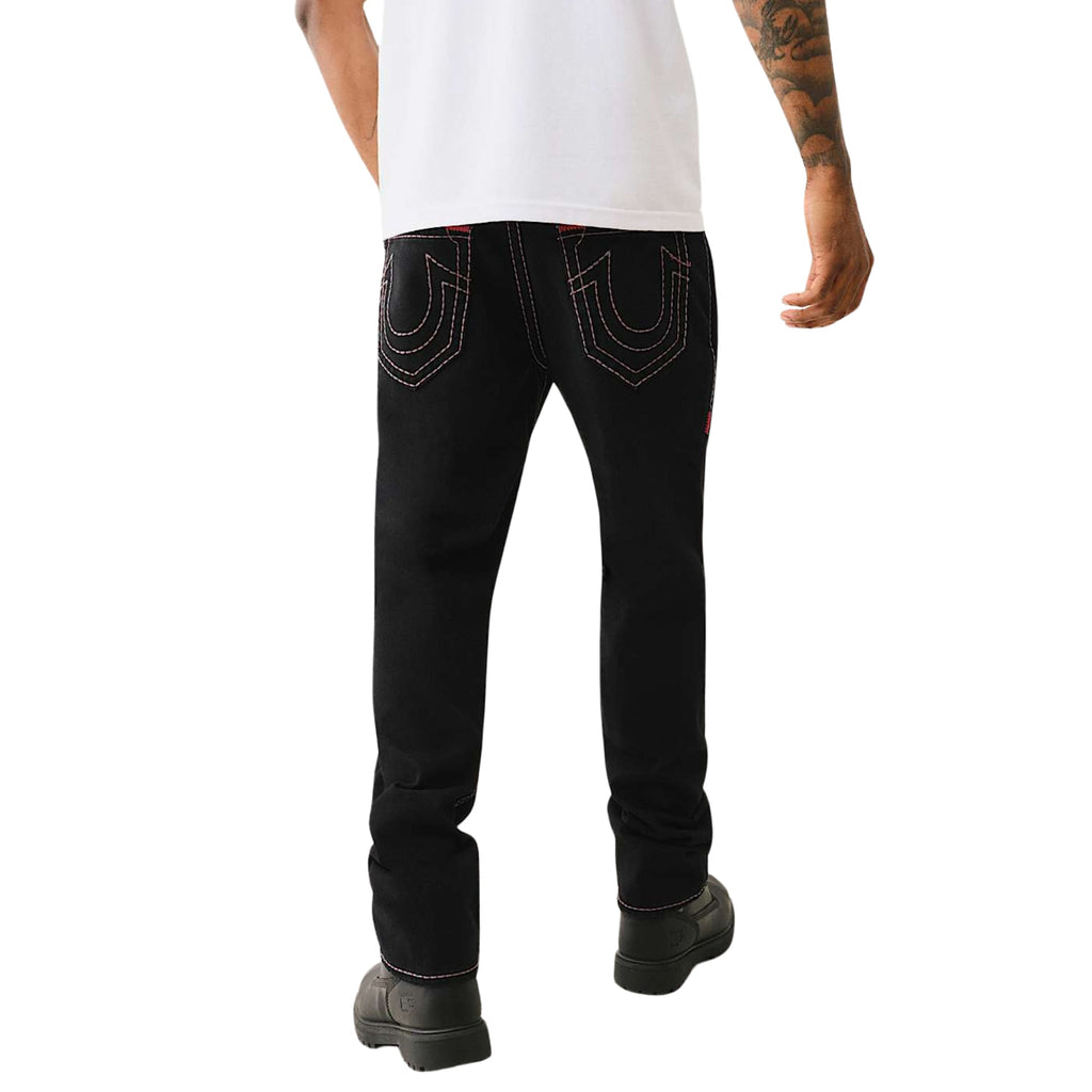TRUE RELIGION JEANS PIKSTITCH RICKY SUPER T NF 2SB BLACK RINSE