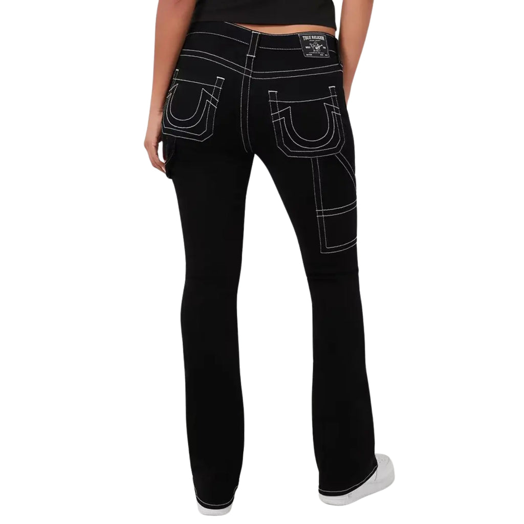 TRUE RELIGION JEAN CARPENTER BECCA MR BOOTCUT 2SB BLACK RINSE