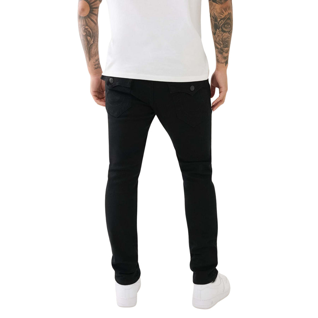 TRUE RELIGION JEANS ROCCO FLAP SN 32 INSEAM 2SB BODY RINSE BLACK