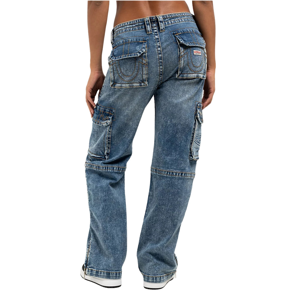 TRUE RELIGION SIDE ZIP MILITARY CARGO BIG T CASSIOPEIA