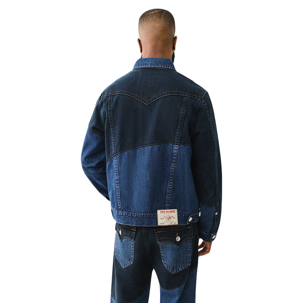 TRUE RELIGION JACKET JIMMY SN CURVE SEAM RIDE MEDIUM WASH