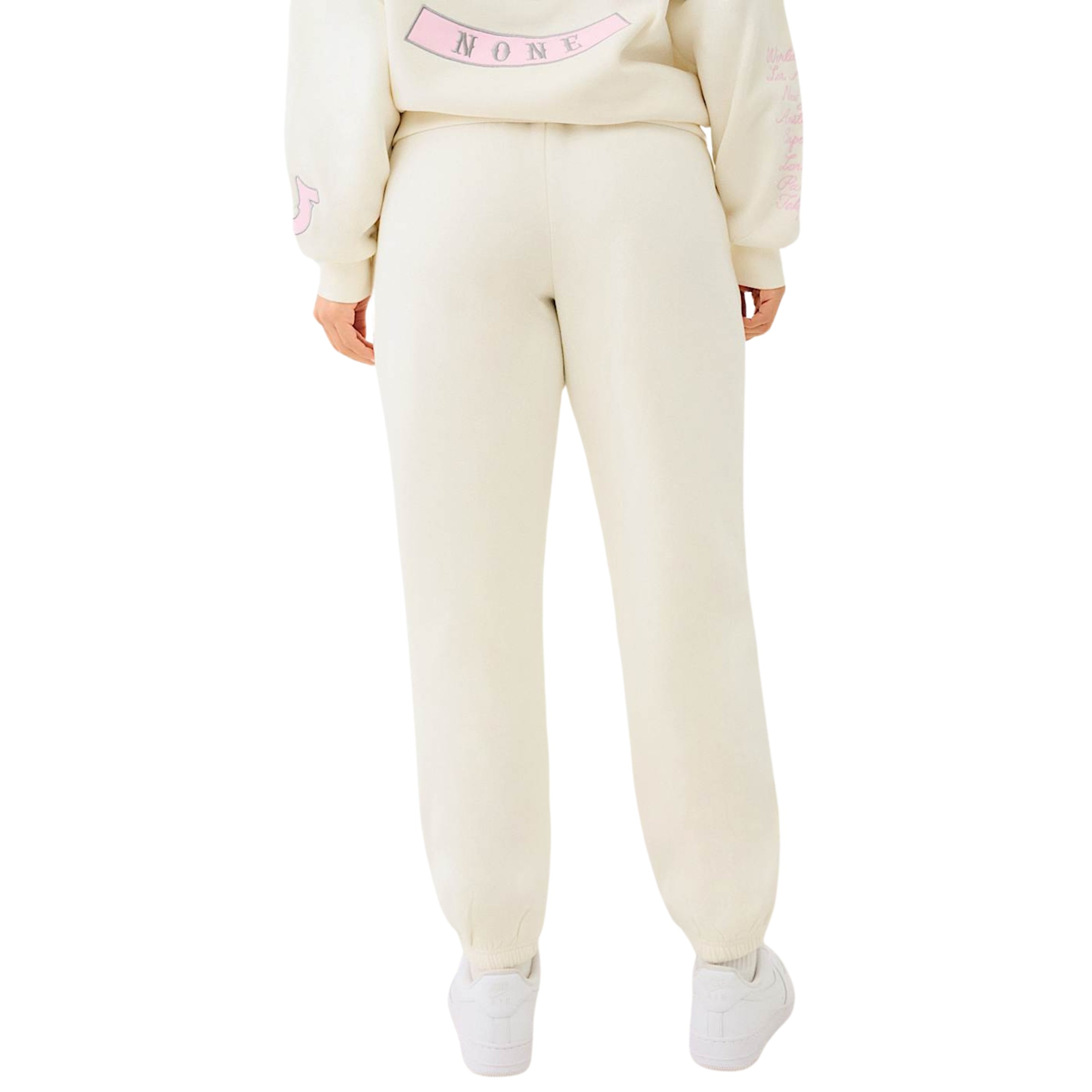 TRUE RELIGION BRANDED BOYFRIEND JOGGER WINTER WHITE