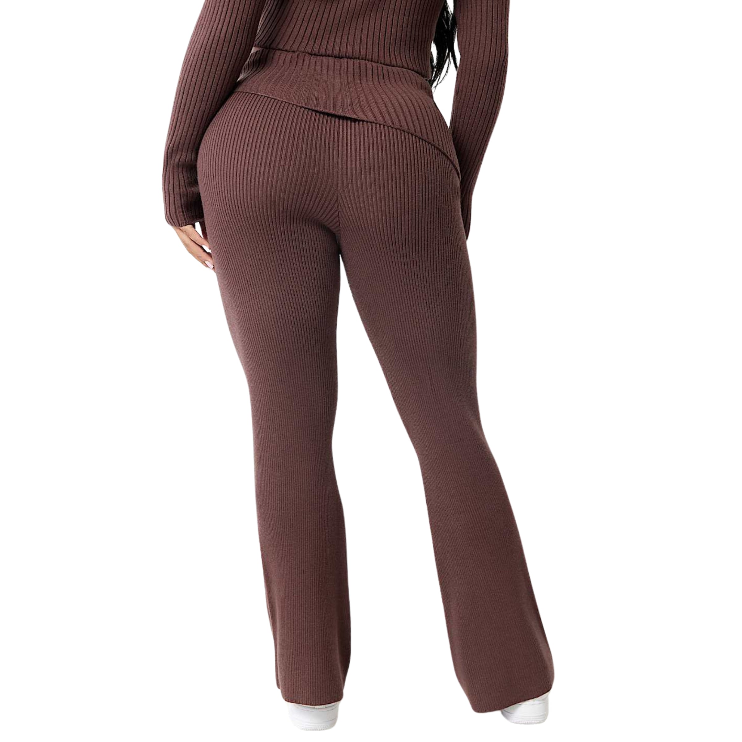 TRUE RELIGION FOLDOVER WB SWTER BOOTCUT PANT DEEP MAHOGANY