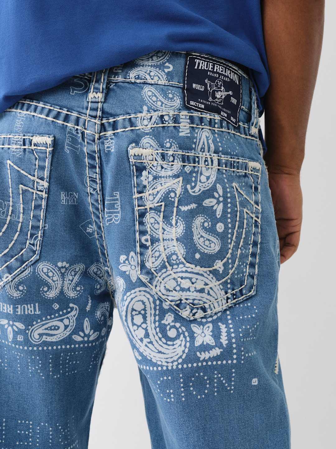 True Religion Bobby Jeans Super Nf Riverbank Bandana Wash