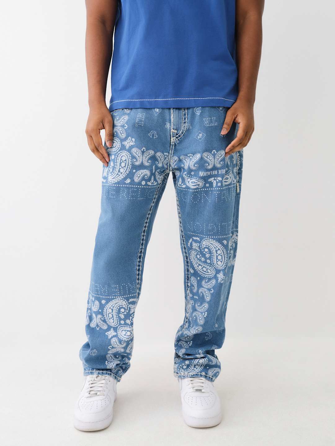 True Religion Bobby Jeans Super Nf Riverbank Bandana Wash