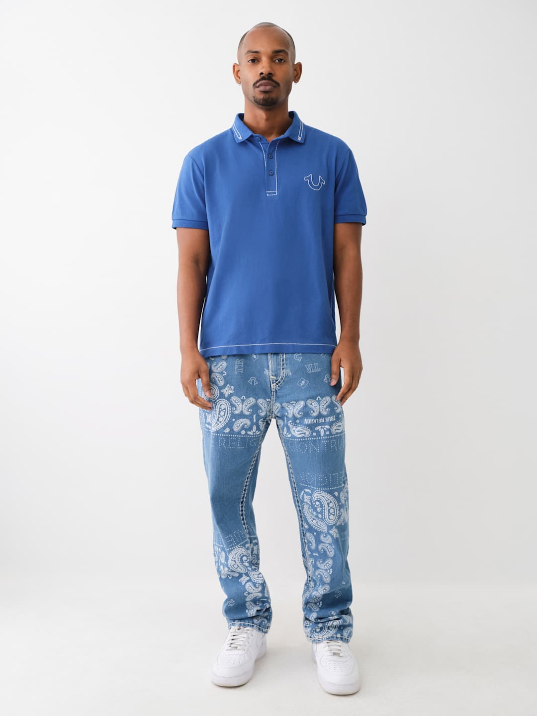 True Religion Bobby Jeans Super Nf Riverbank Bandana Wash