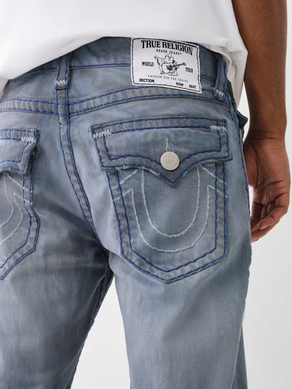 True Religion Rocco Jeans Super T Overdye Grey Wash