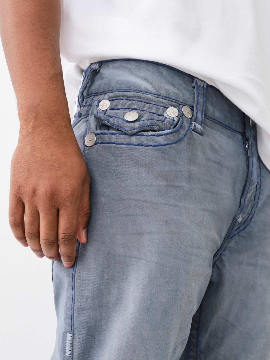 True Religion Rocco Jeans Super T Overdye Grey Wash