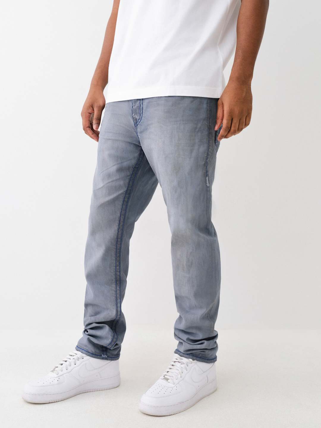 True Religion Rocco Jeans Super T Overdye Grey Wash