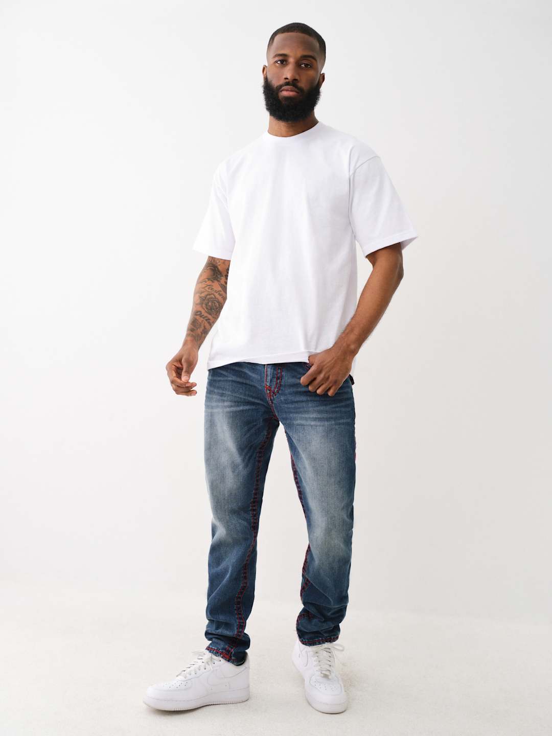 True Religion Rocco Jeans Super T Old Glory Medium Wash