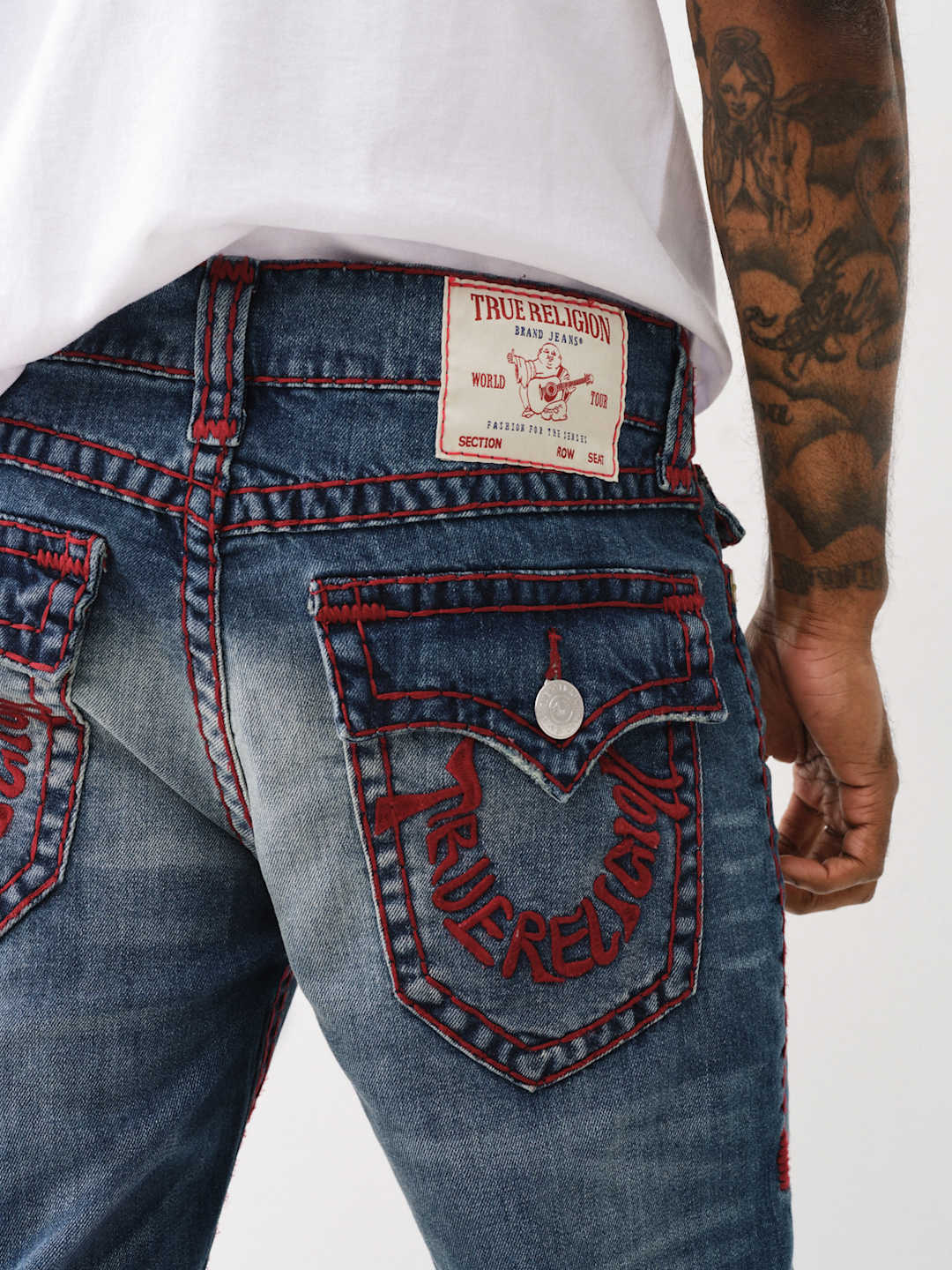 True Religion Rocco Jeans Super T Old Glory Medium Wash