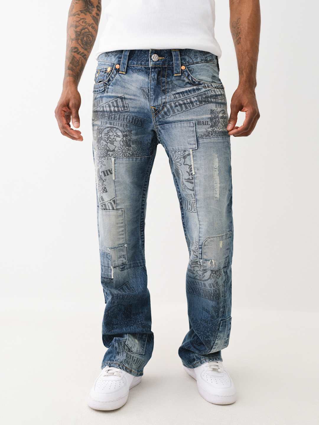 True Religion Joey Jeans Whispering Trees Medium Wash