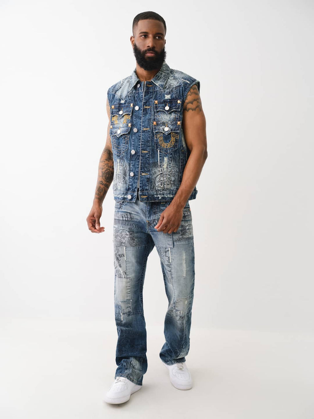 True Religion Joey Jeans Whispering Trees Medium Wash