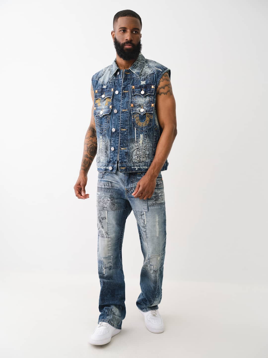 True Religion Joey Jeans Whispering Trees Medium Wash