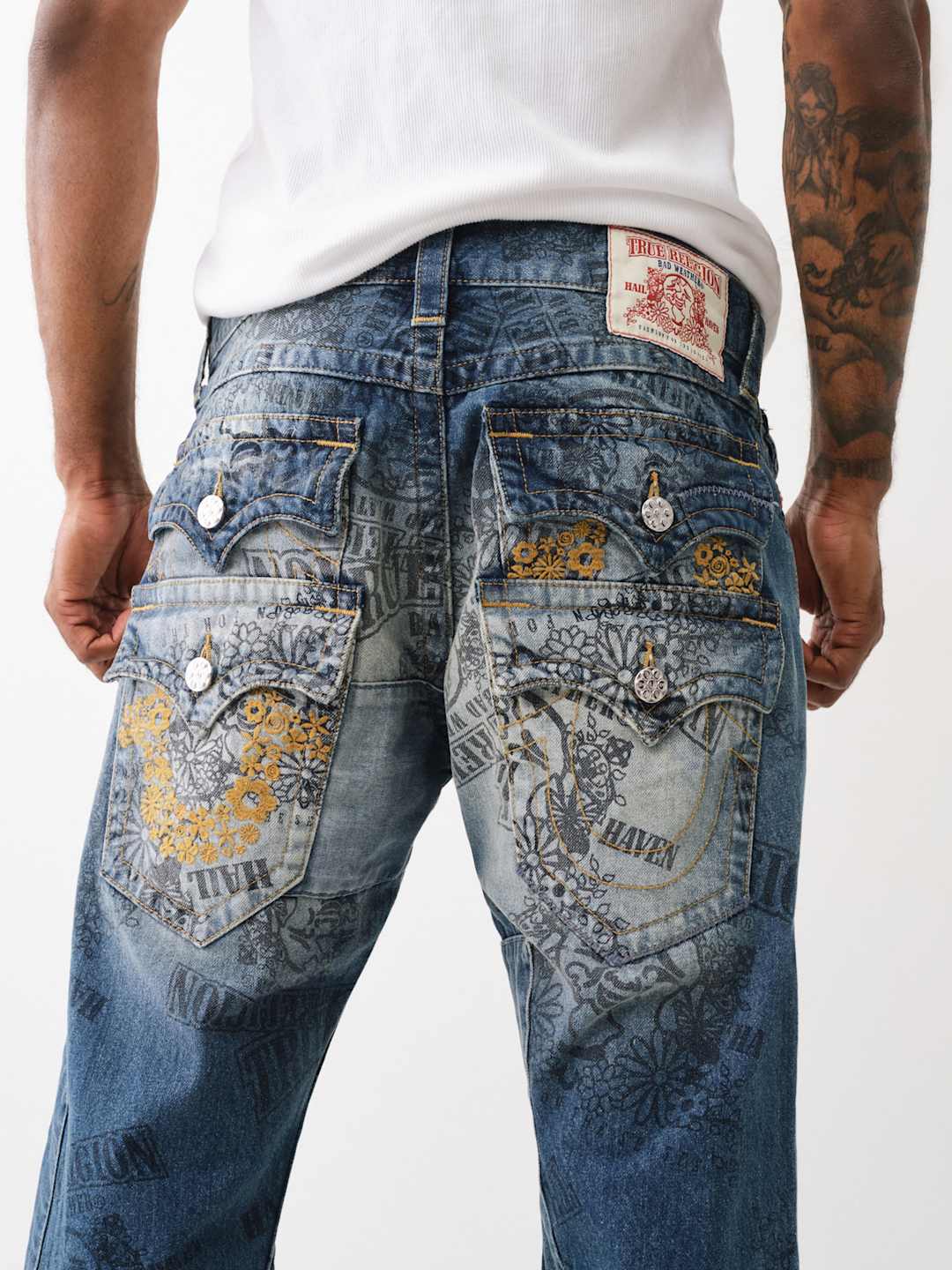 True Religion Joey Jeans Whispering Trees Medium Wash