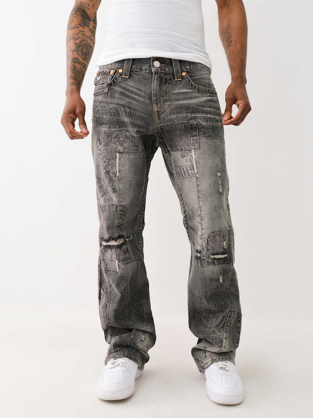 True Religion Joey Jeans Denim Stack Harmonium Grey Wash