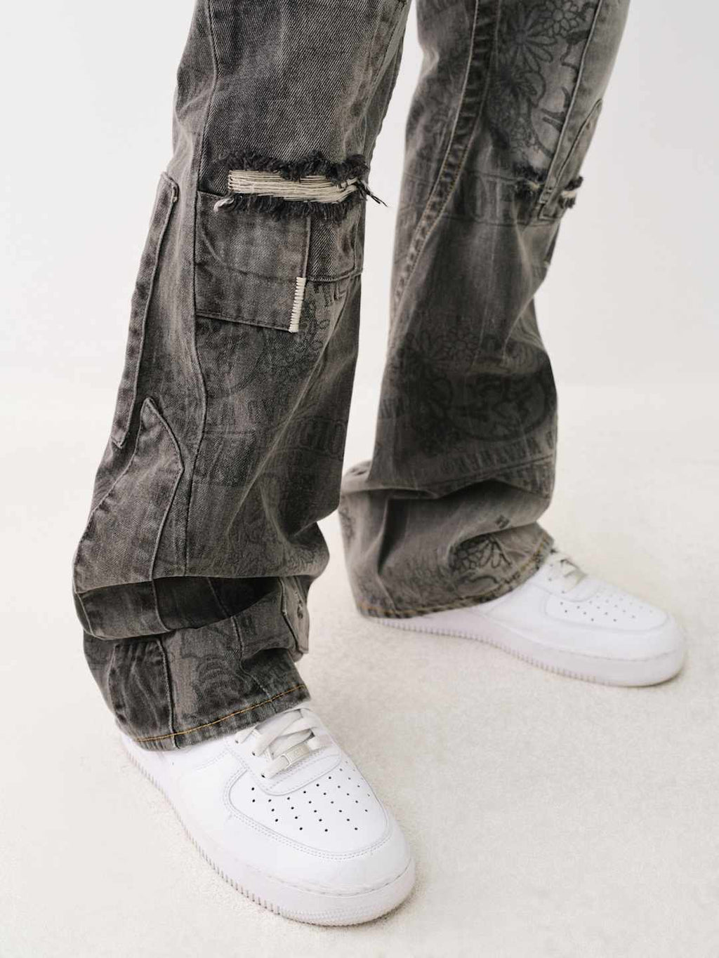 True Religion Joey Jeans Denim Stack Harmonium Grey Wash