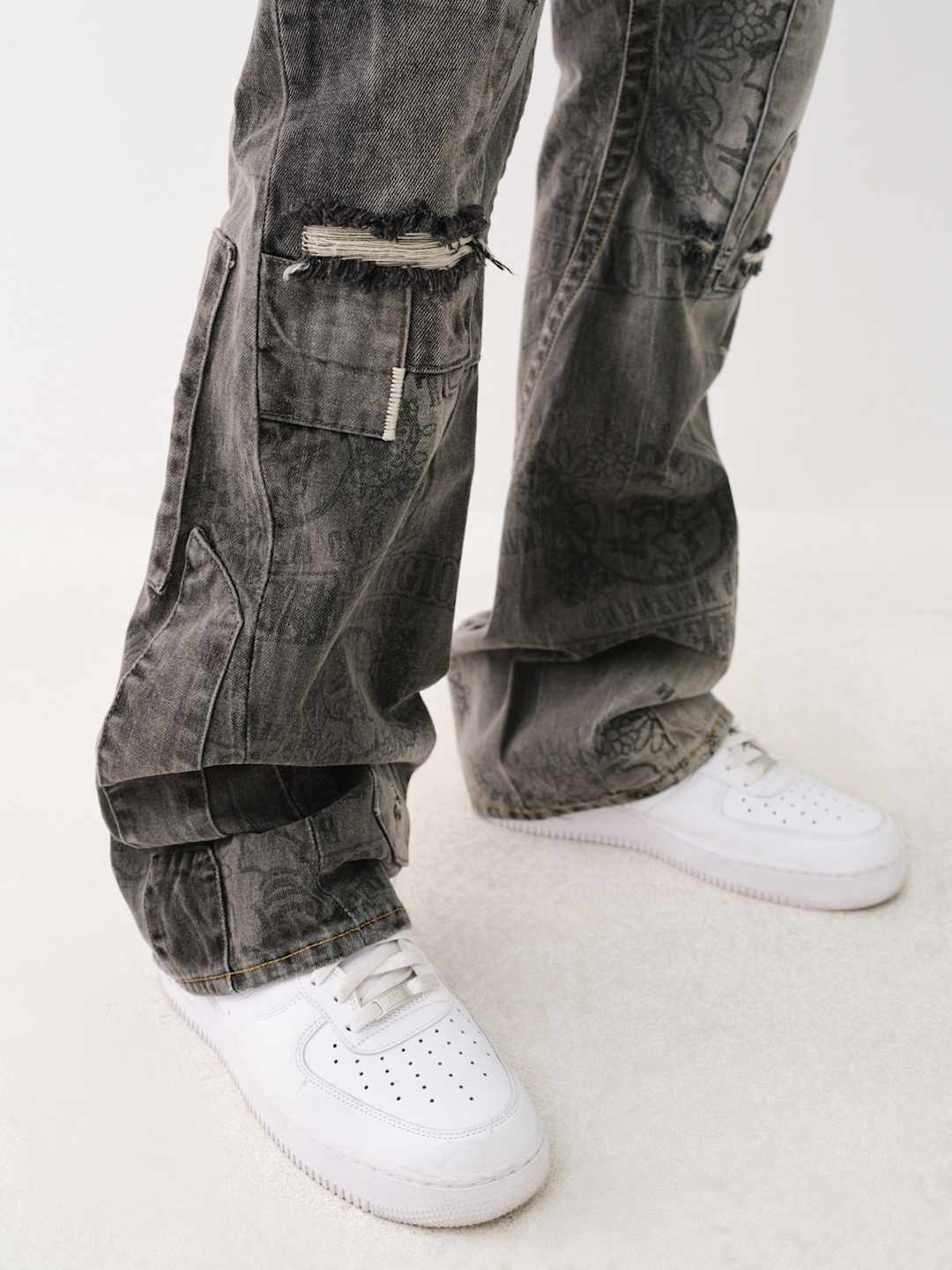 True Religion Joey Jeans Denim Stack Harmonium Grey Wash