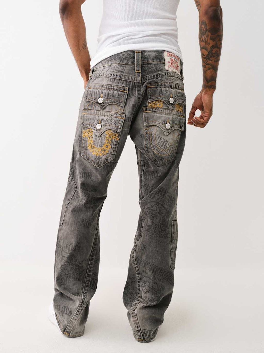 True Religion Joey Jeans Denim Stack Harmonium Grey Wash