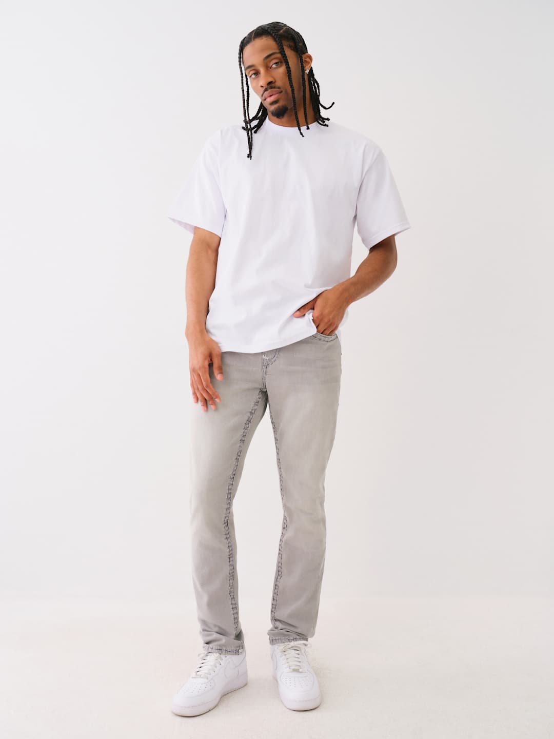 True Religion Rocco Jeans Super T Grey Wash