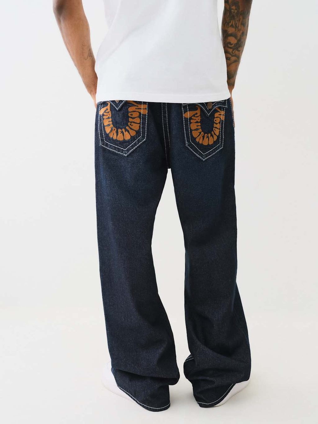 True Religion Vinny Big T Jeans Groovy Scorpio Dark Wash