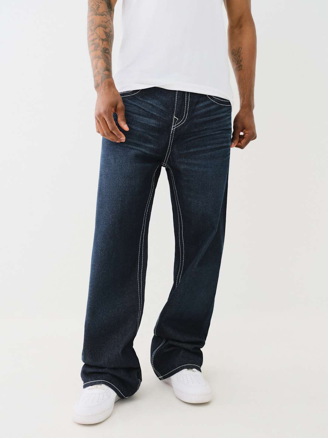 True Religion Vinny Big T Jeans Groovy Scorpio Dark Wash