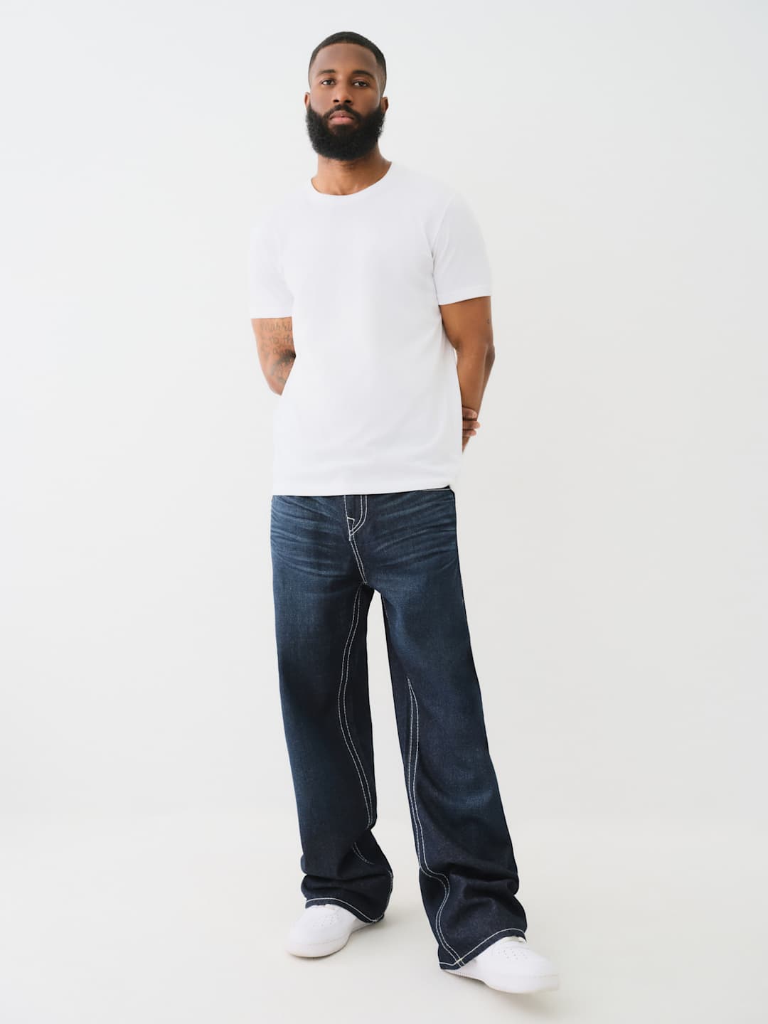 True Religion Vinny Big T Jeans Groovy Scorpio Dark Wash