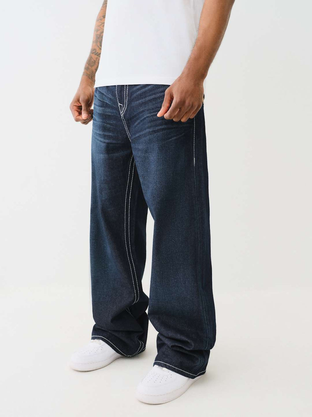 True Religion Vinny Big T Jeans Groovy Scorpio Dark Wash