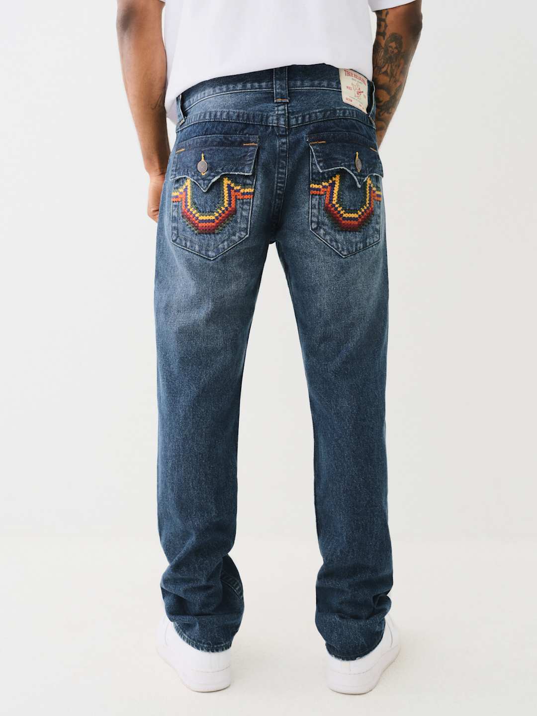 True Religion Ricky Jeans Cross Stitch Dark Wash