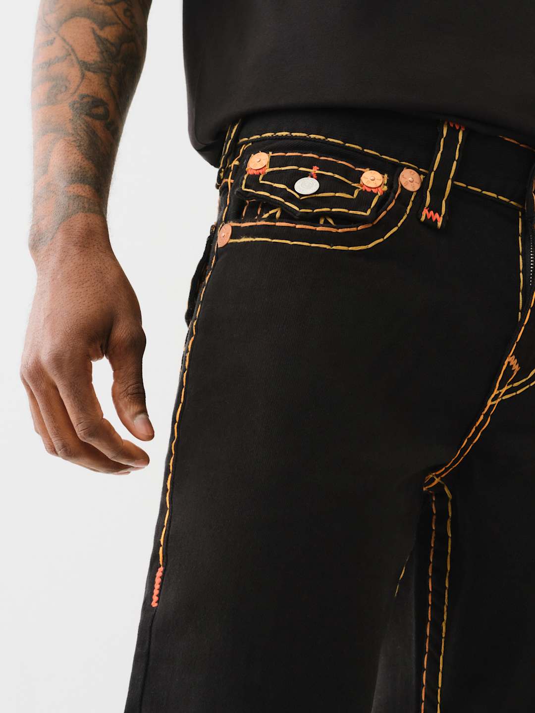 True Religion Ricky Jeans Super T Black Rinse