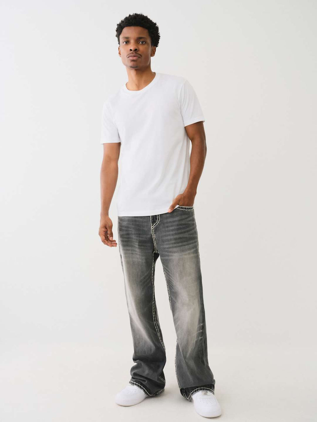 True Religion Vinny Jeans Super T Grey Wash