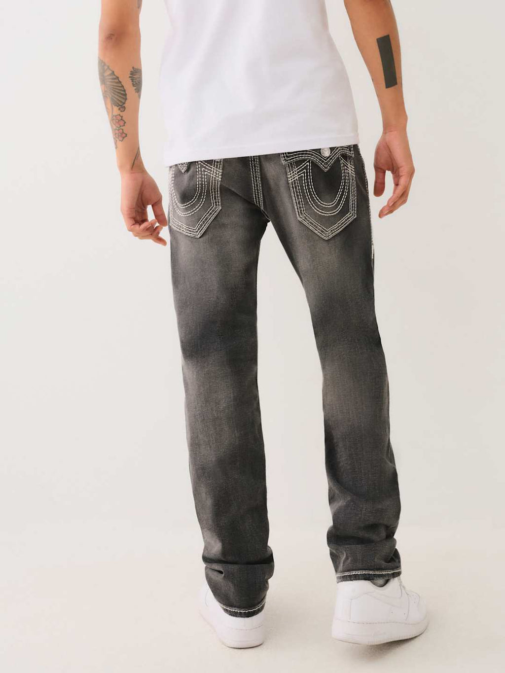 True Religion Ricky Jeans Biig Qt Flap Space Grey Wash