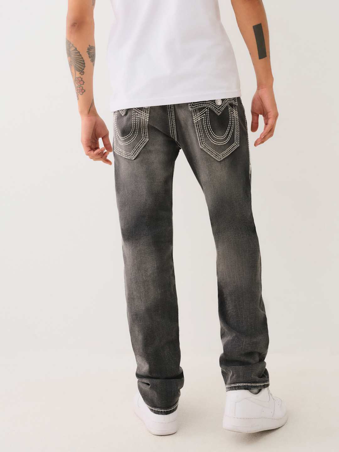 True Religion Ricky Jeans Biig Qt Flap Space Grey Wash