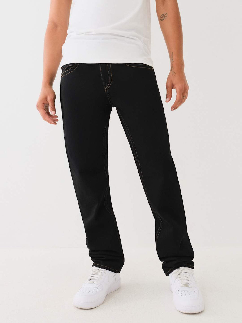 True Religion Ricky Jeans Flap Studded Black Rinse