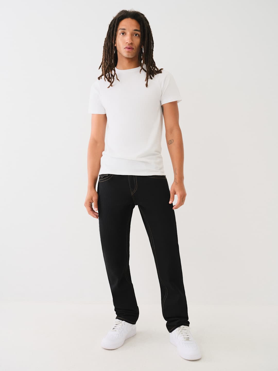 True Religion Ricky Jeans Flap Studded Black Rinse