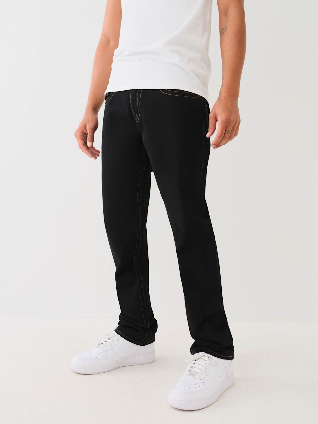 True Religion Ricky Jeans Flap Studded Black Rinse