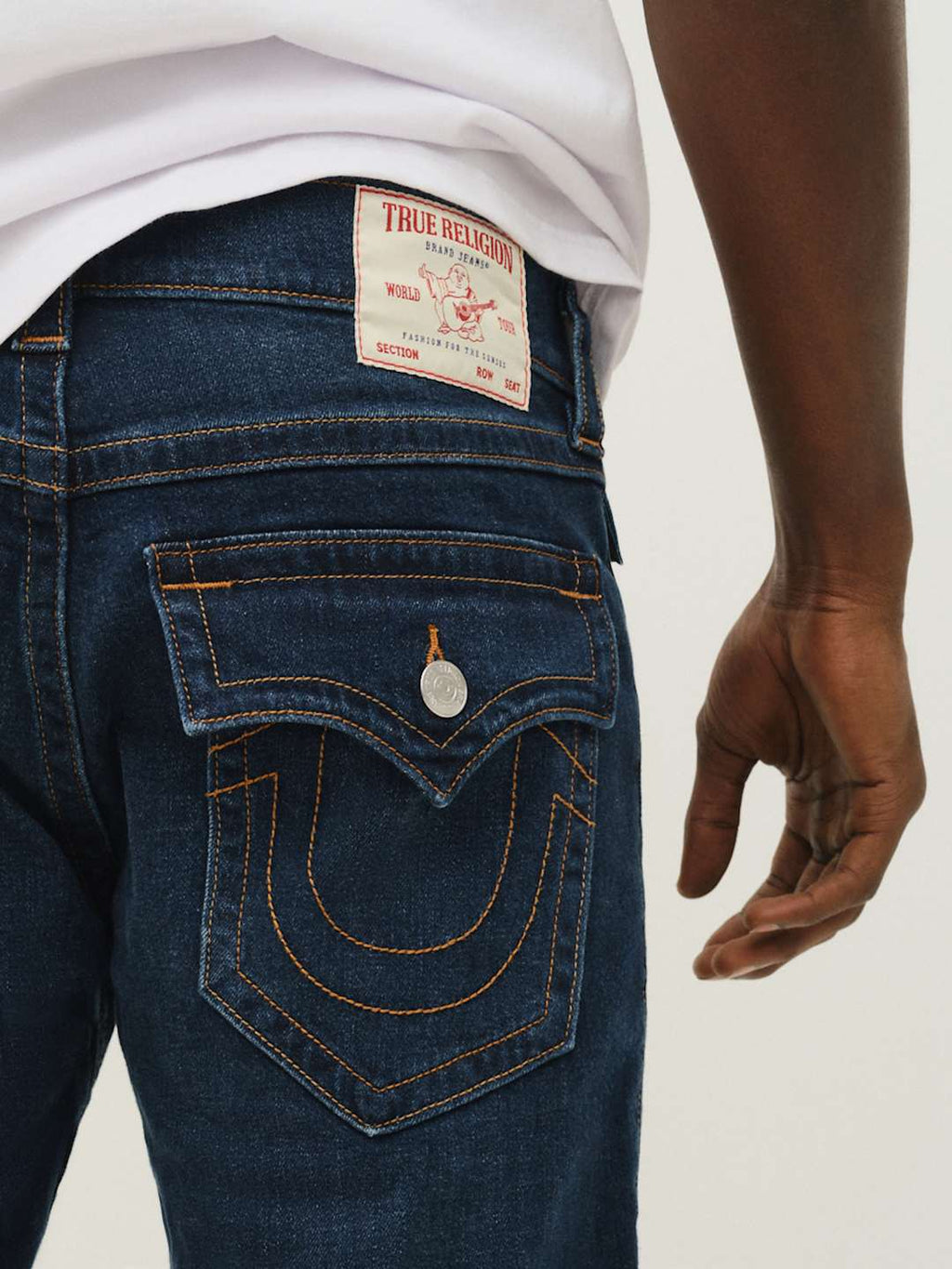 True Religion Billy Jeans Flap Damon Dark Wash