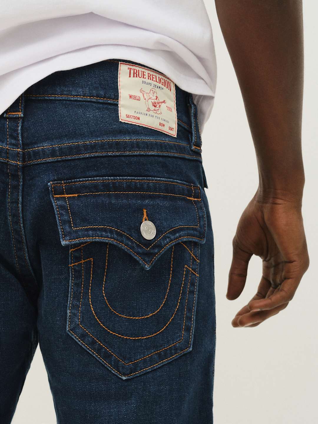 True Religion Billy Jeans Flap Damon Dark Wash