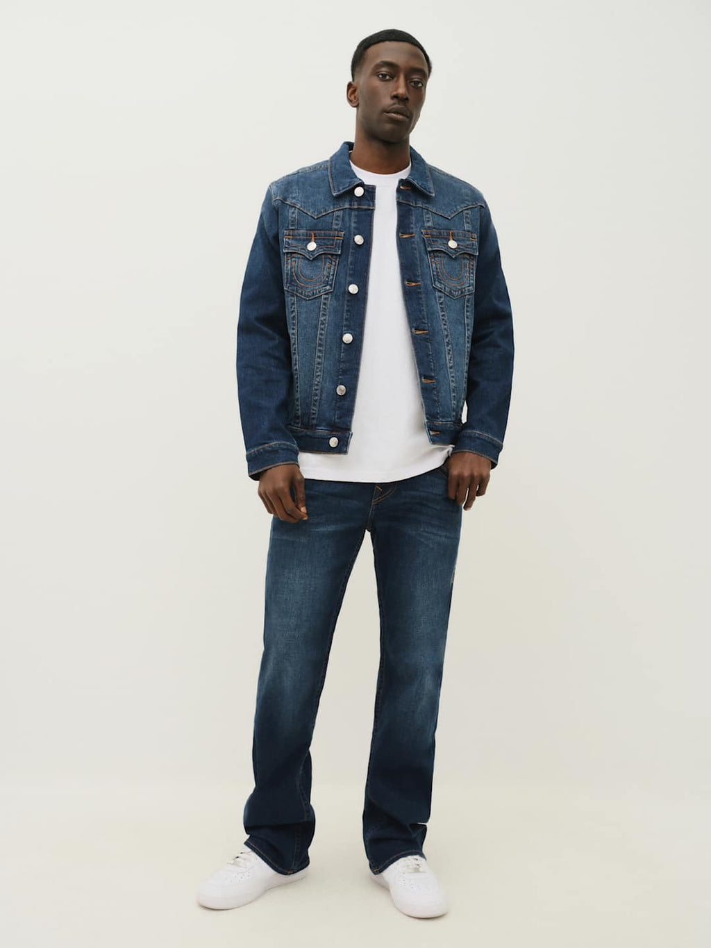 True Religion Billy Jeans Flap Damon Dark Wash