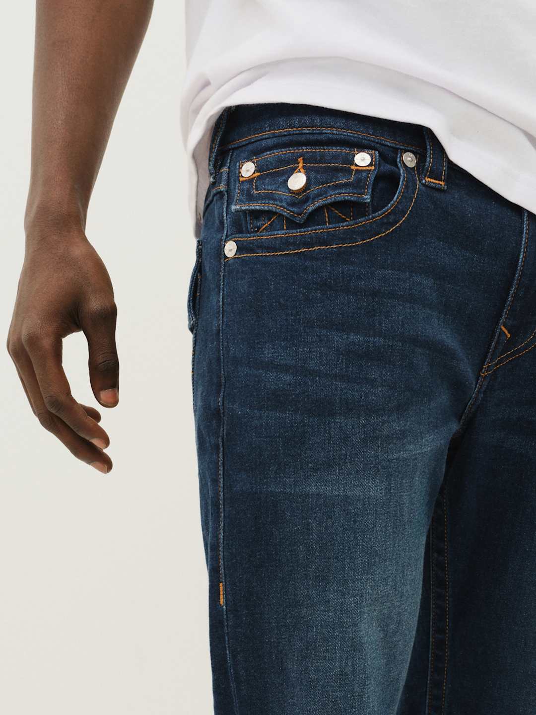 True Religion Billy Jeans Flap Damon Dark Wash