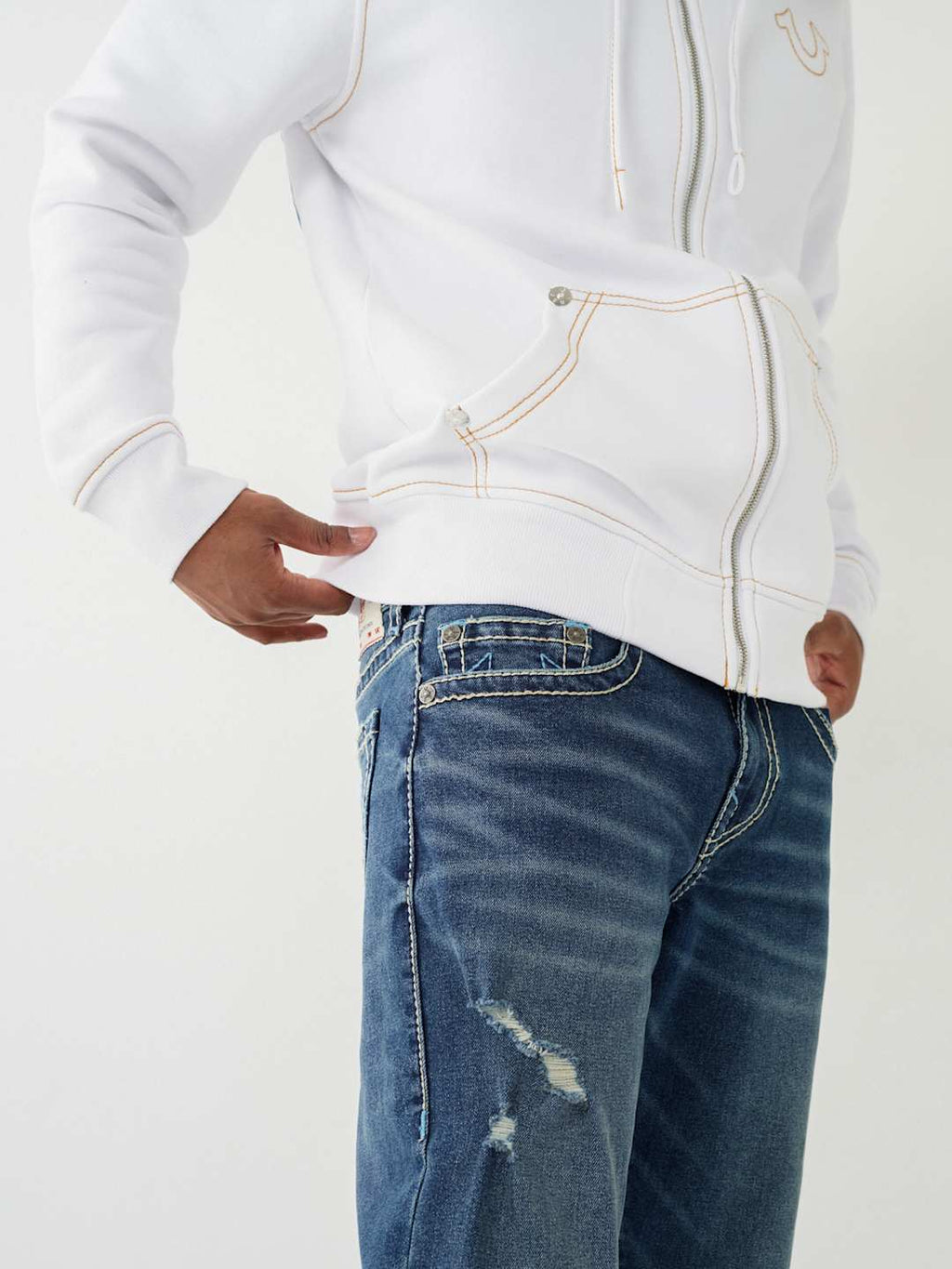 Ricky Big T Stitch Straight Jean