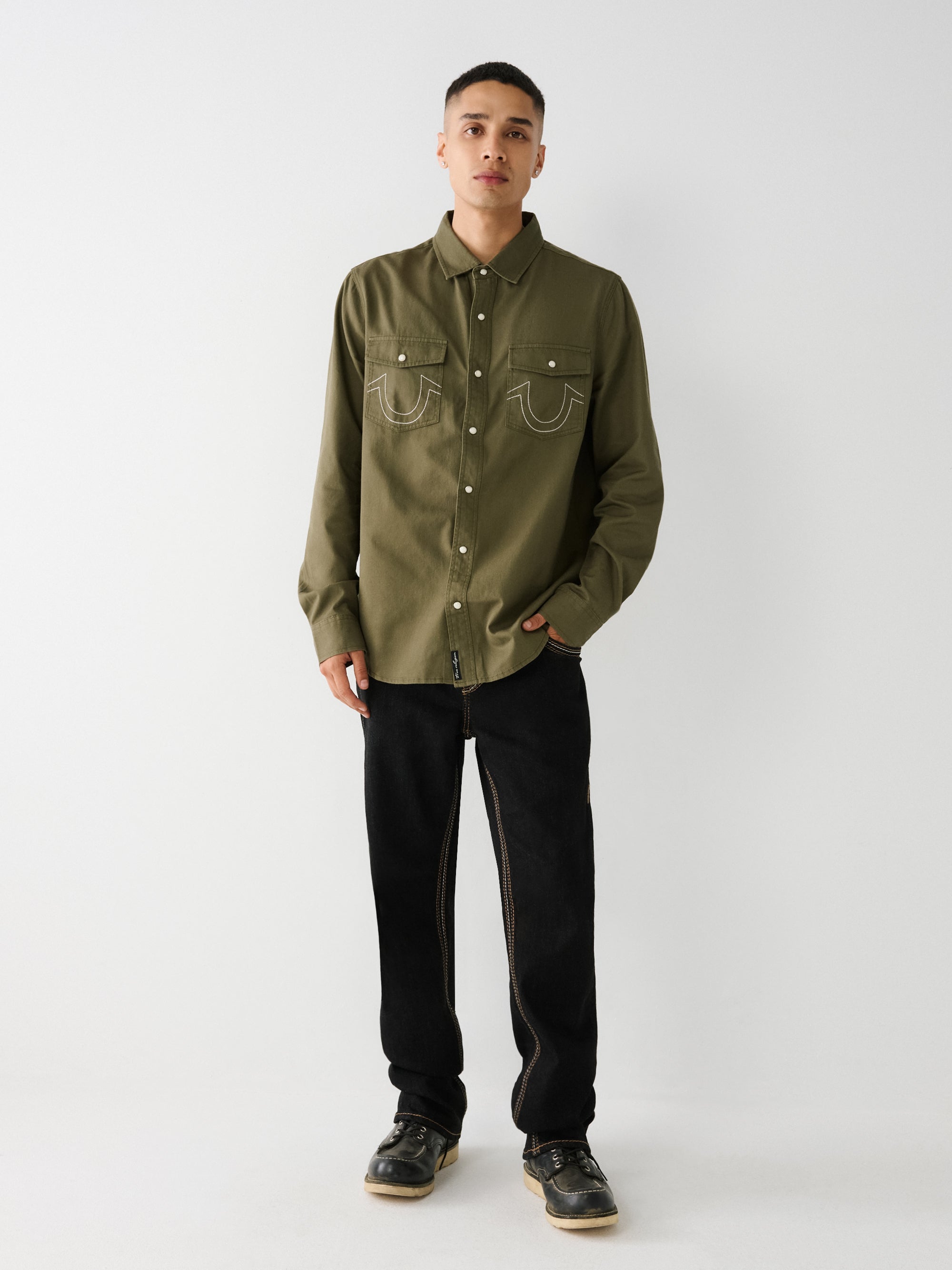 True Religion Jeans Ricky No Flap Black Rinse