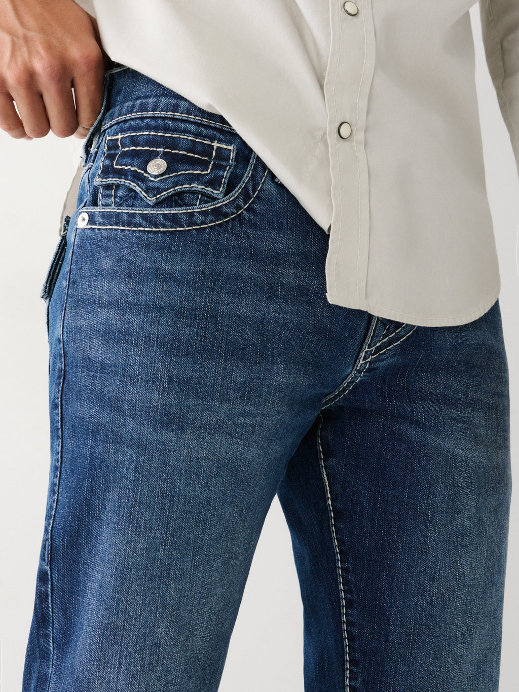 True Religion Rocco Jeans Big T Dark Roper Wash