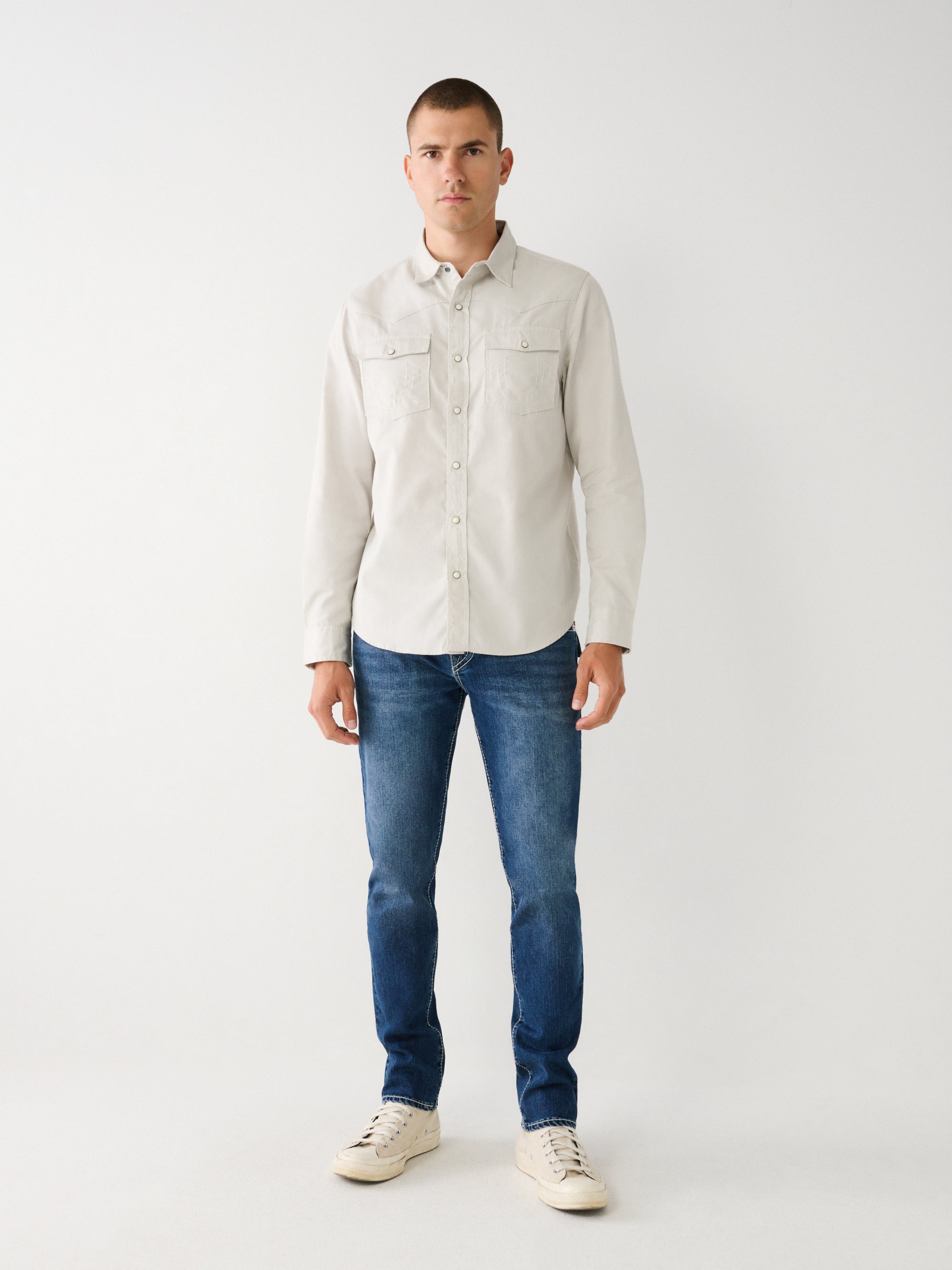 True Religion Rocco Jeans Big T Dark Roper Wash