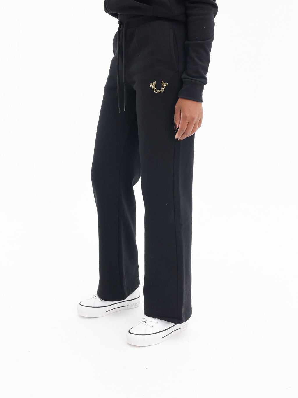 True Religion Crystal Hs Straight Leg Jet Black