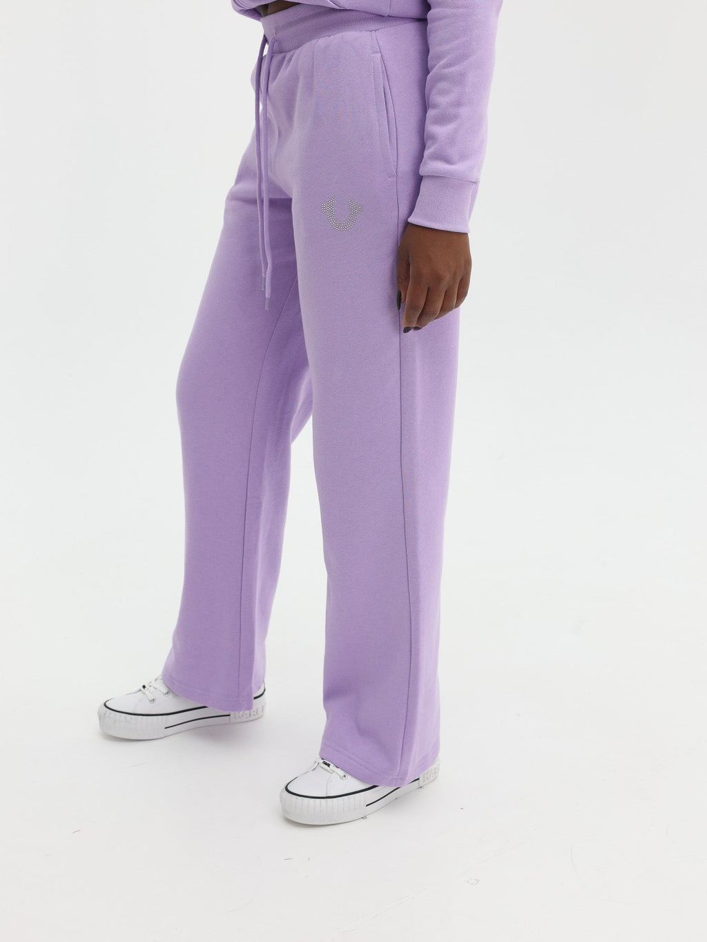 True Religion Crystal Hs Straight Leg Lavendula