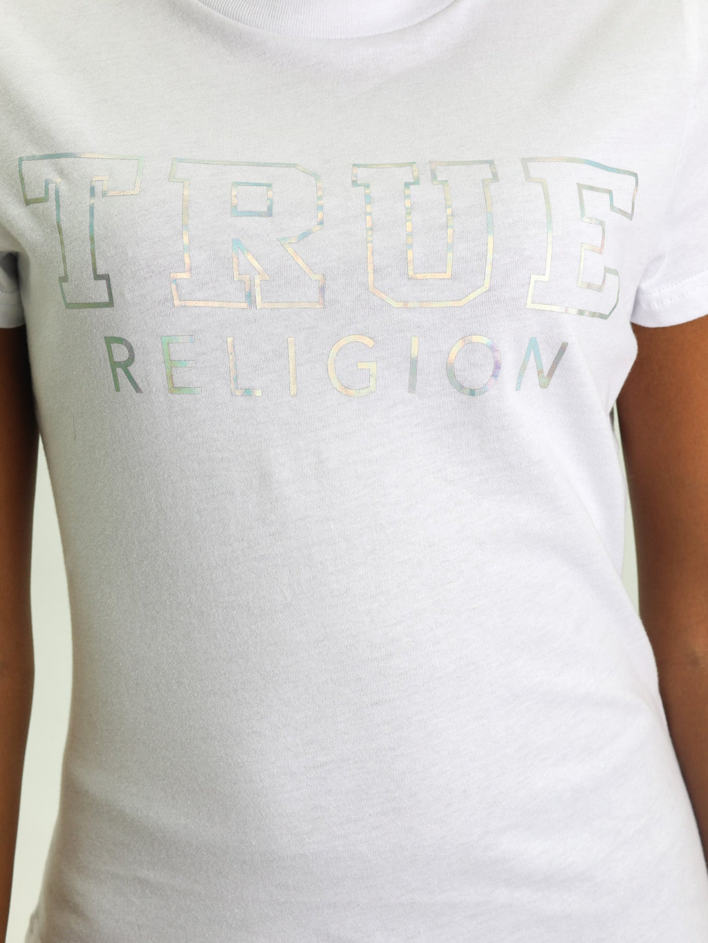 True Religion Irides Tr Crew Tee White
