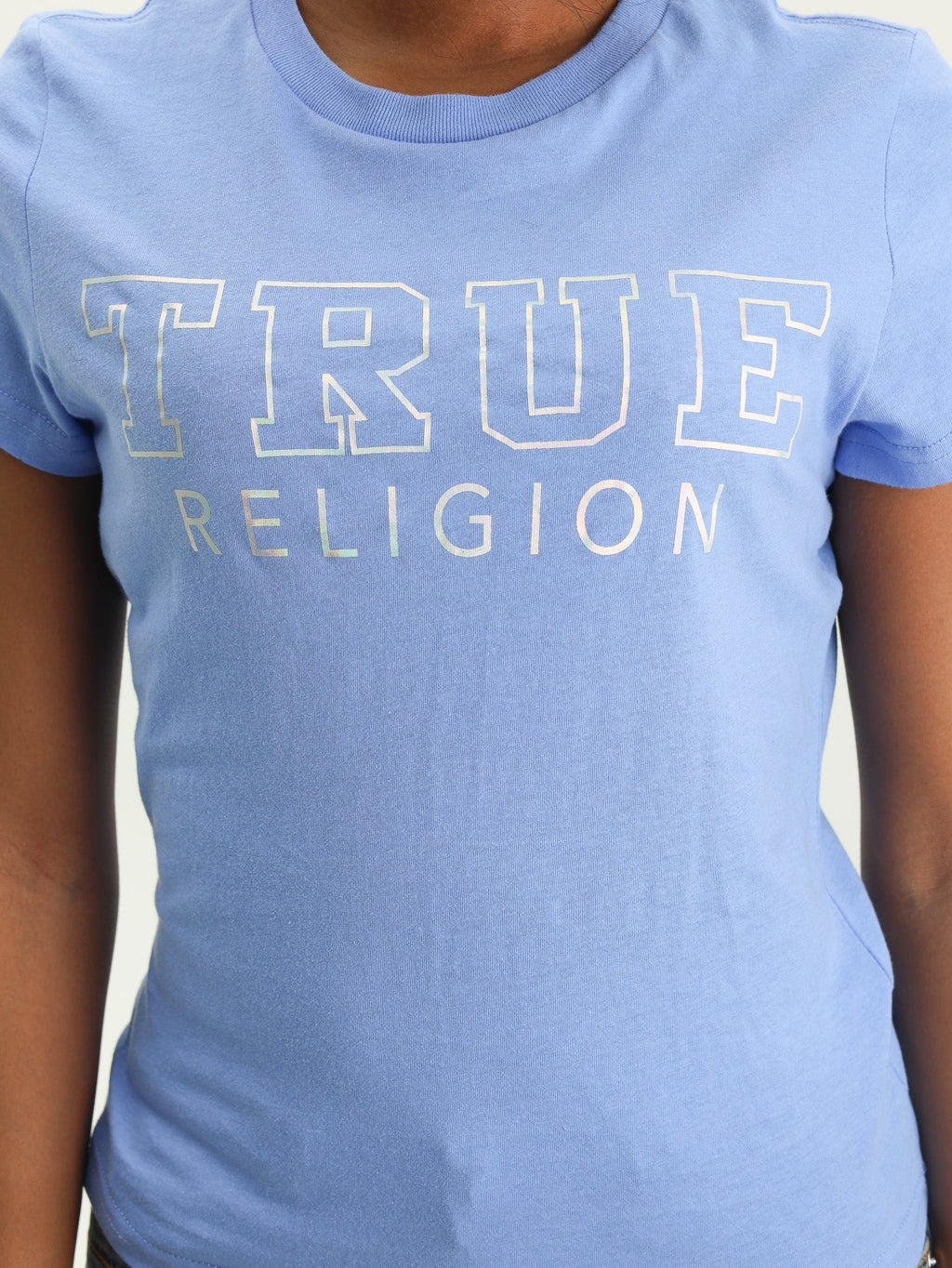 True Religion Irides Tr Crew Tee Cornflower